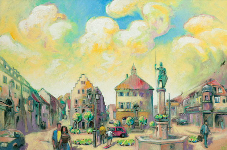 L&ouml;ffingen. Demetriusplatz