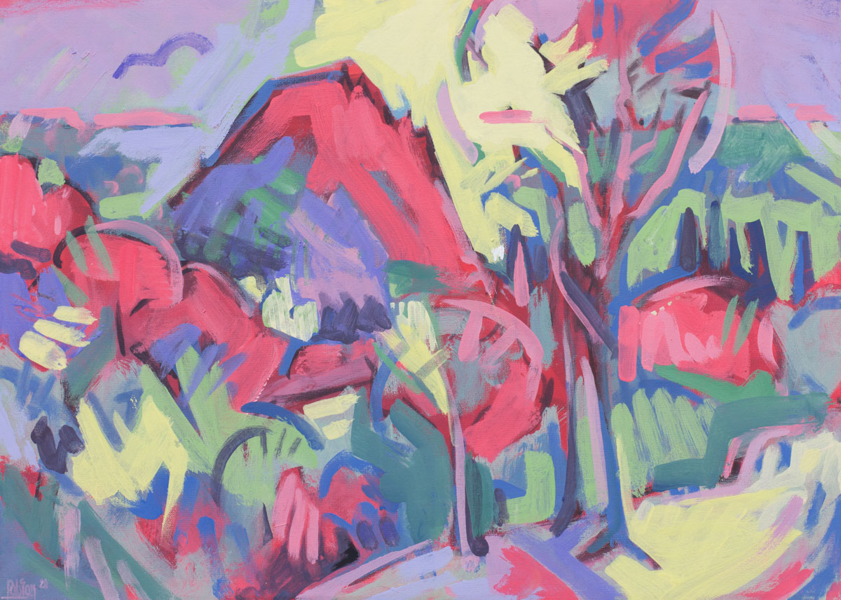 Bergige Landschaft