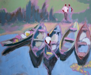 Fünf Boote