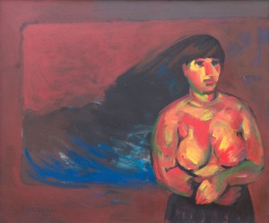 Frau am Meer