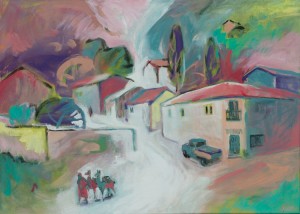 Dorf in den Kordilleren